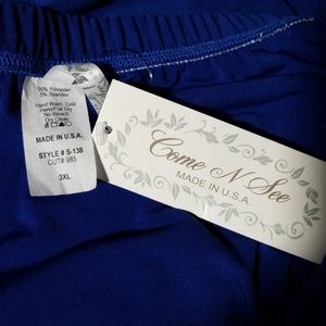 Come N See Skirts - Women's Plus Size Long Blue Skirt Come N See Skirts - Women's Plus Size Long Blue Skirt